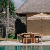 Handgeknoopte Parasol - Créme Golden Styles 250cm - Handgeknoopte parasol - Todo Bien - livinglovely.nl