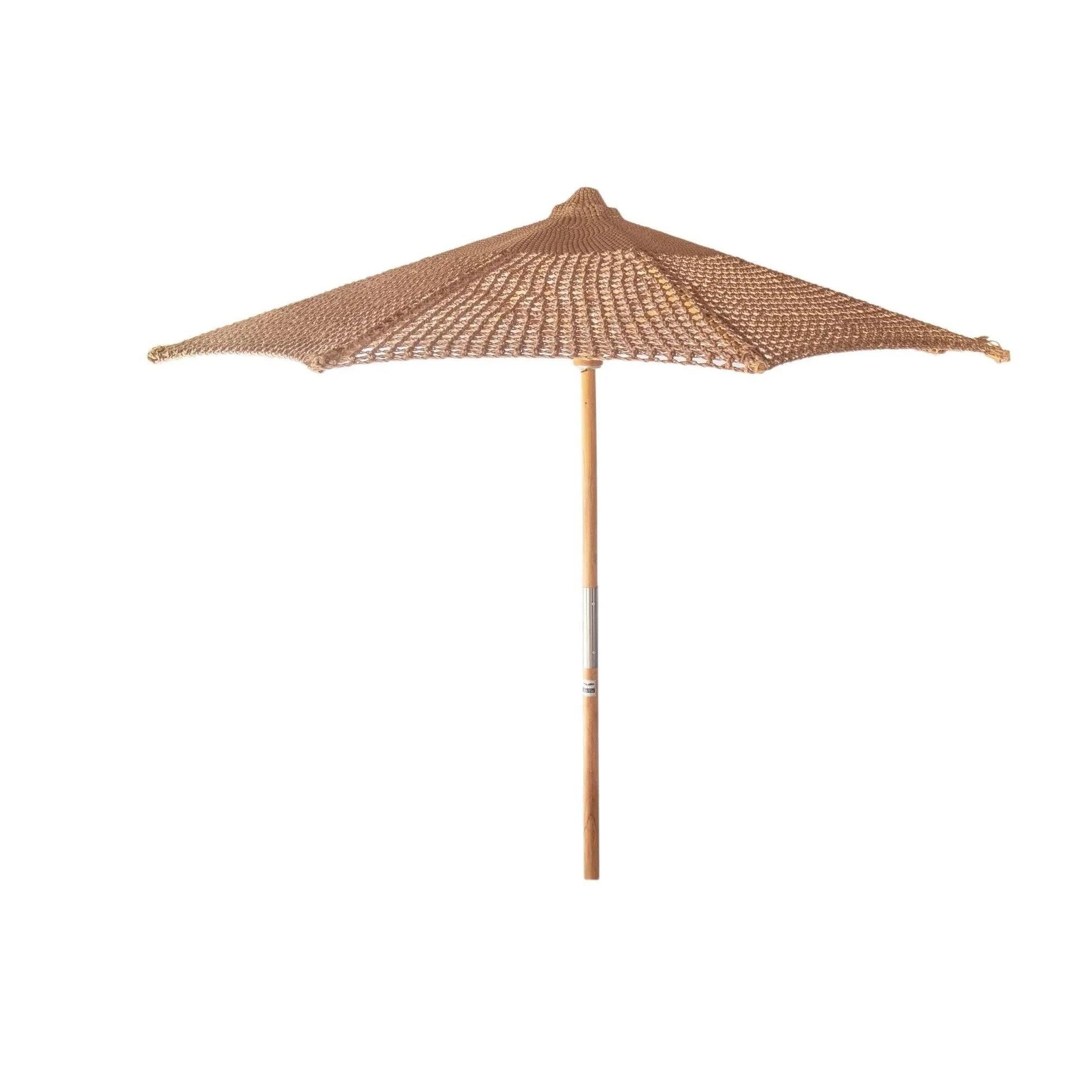 Handgeknoopte Parasol - Pacific Sand Rond - 250cm - Handgeknoopte parasol - Todo Bien - livinglovely.nl