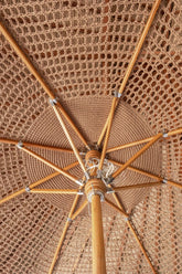 Handgeknoopte Parasol - Pacific Sand Rond - 250cm - Handgeknoopte parasol - Todo Bien - livinglovely.nl