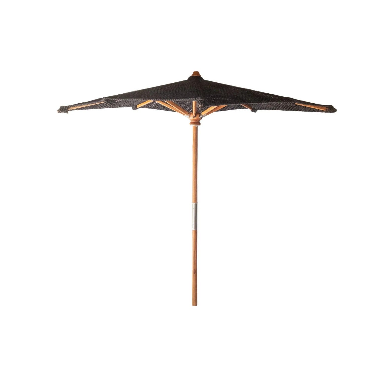 Handgeknoopte Parasol - Pacific Zwart Vierkant - 250cm - Handgeknoopte parasol - Todo Bien - livinglovely.nl
