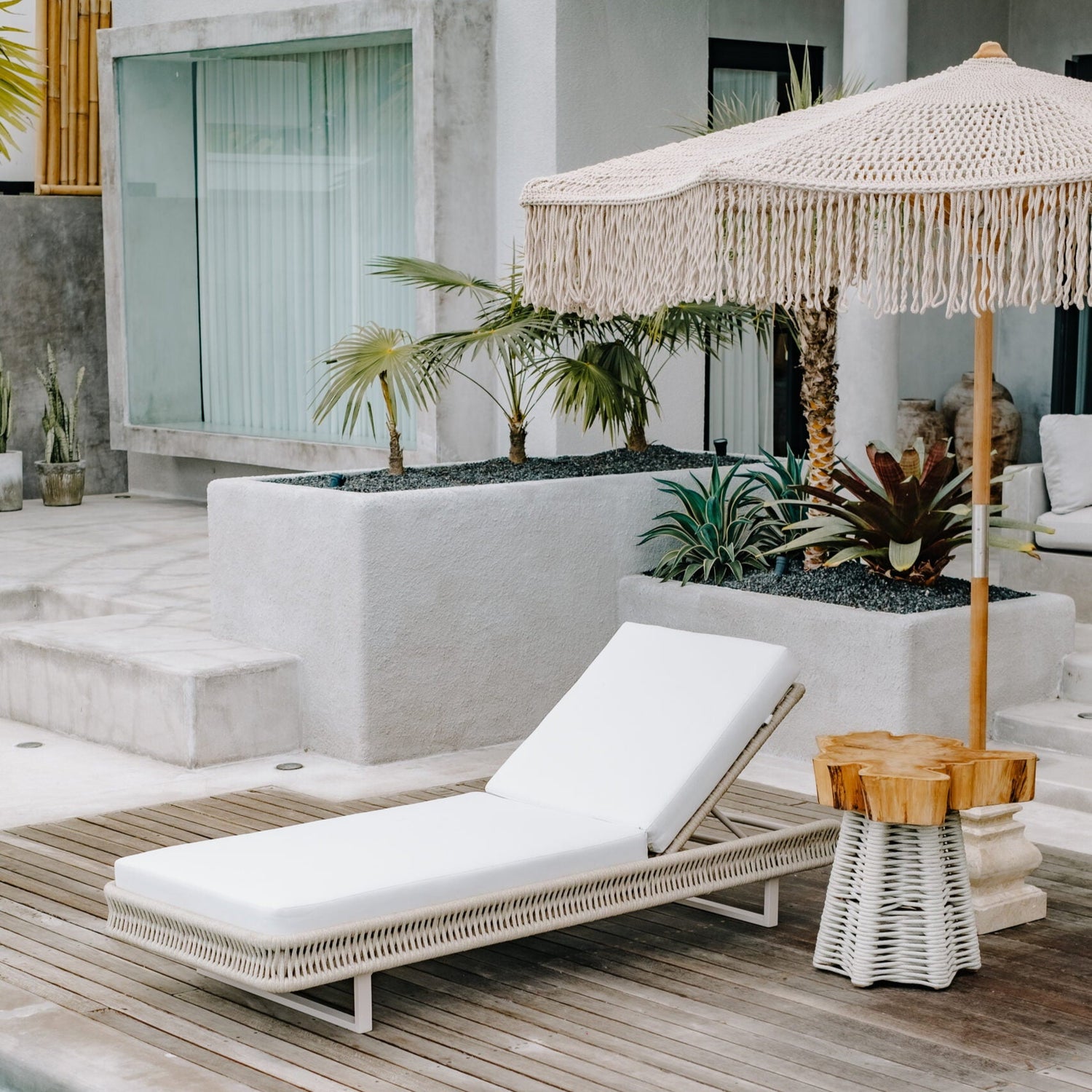 Handgeknoopte Parasol - Poros - 250cm - Handgeknoopte parasol - Todo Bien - livinglovely.nl