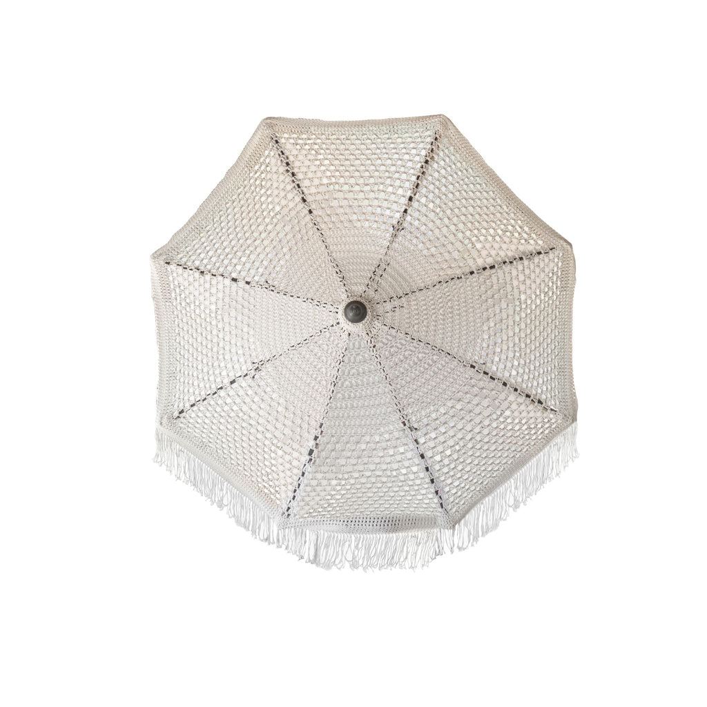 Handgeknoopte Parasol - White Sand - 250cm - Handgeknoopte parasol - Todo Bien - livinglovely.nl