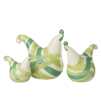 Hanen Lijnen Dolomiet Groen Mix Set van 3