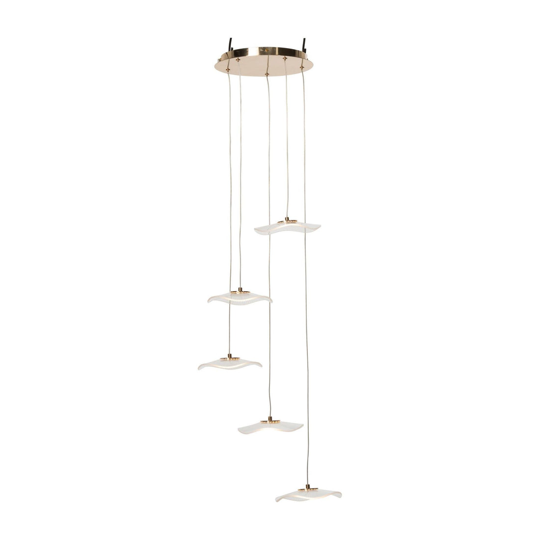Hanglamp Bloem Acryl Goud Large J-Line