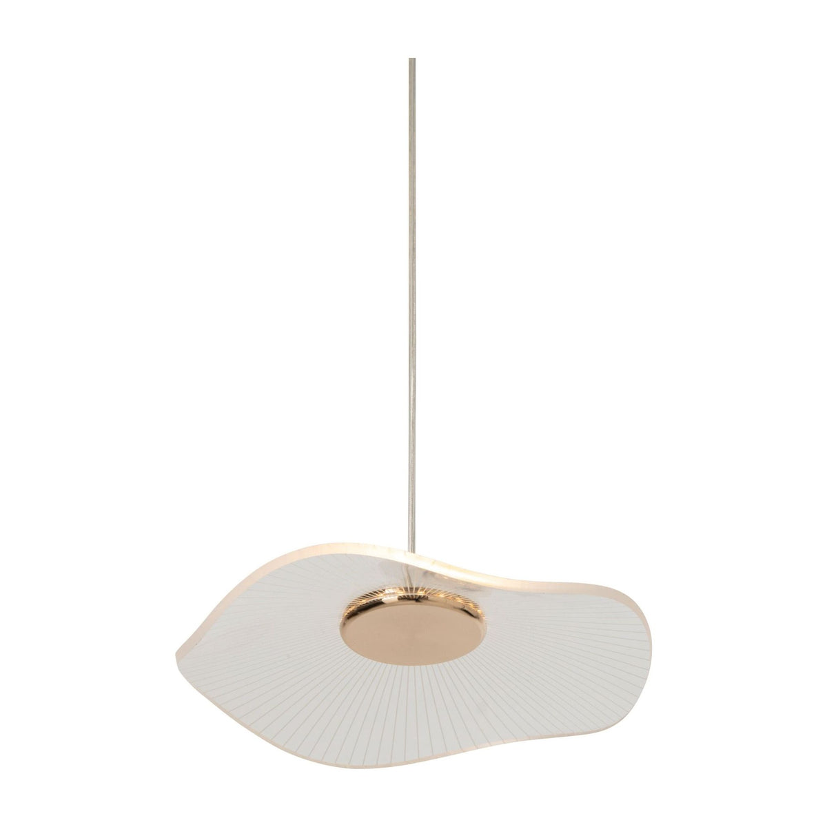 Hanglamp Bloem Acryl Goud Large J-Line