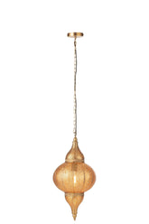 Hanglamp Boor Metaal Goud Small - Hanglamp - J-Line - livinglovely.nl