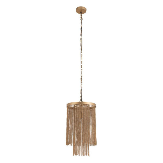 Hanglamp Brenton - 30x30x50 cm - Ijzer - Goud PTMD , Hanglamp , PTMD , livinglovely.nl