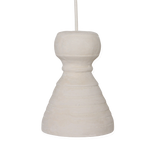 Hanglamp Chalk Kanoi van Raw Materials, organisch gevormde hanglamp van 20,5 cm hoog