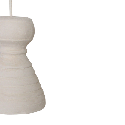 Hanglamp Chalk Kanoi van Raw Materials, handgevormde kalklook uit de Chalk serie