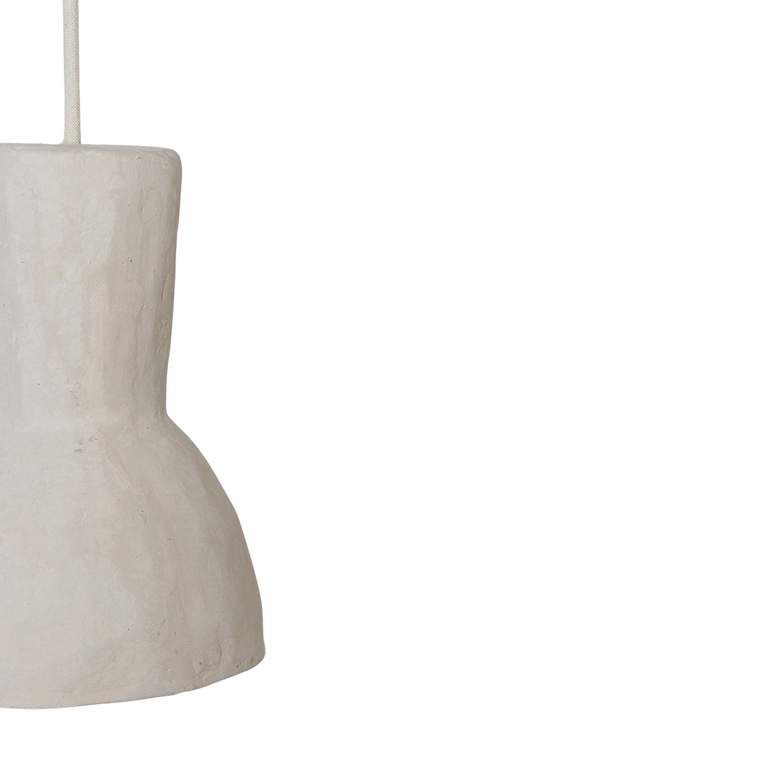 Hanglamp Chalk Moro van Raw Materials, organisch gevormde hanglamp van 21,5 cm hoog