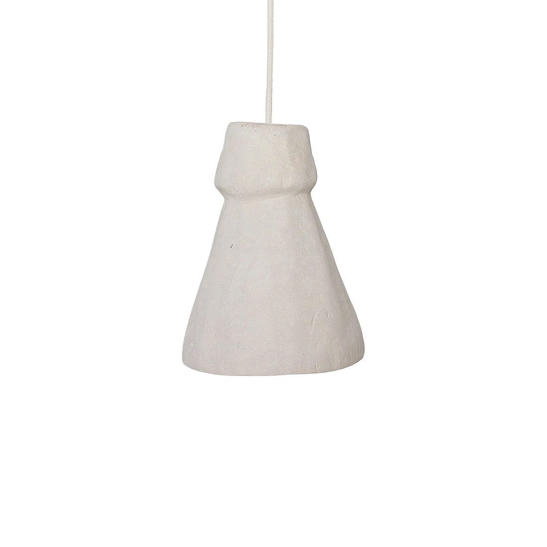 Hanglamp Chalk Pugal van Raw Materials, royale hanglamp in naturel met matte kalkachtige structuur