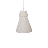 Hanglamp Chalk Pugal van Raw Materials, royale hanglamp in naturel met matte kalkachtige structuur