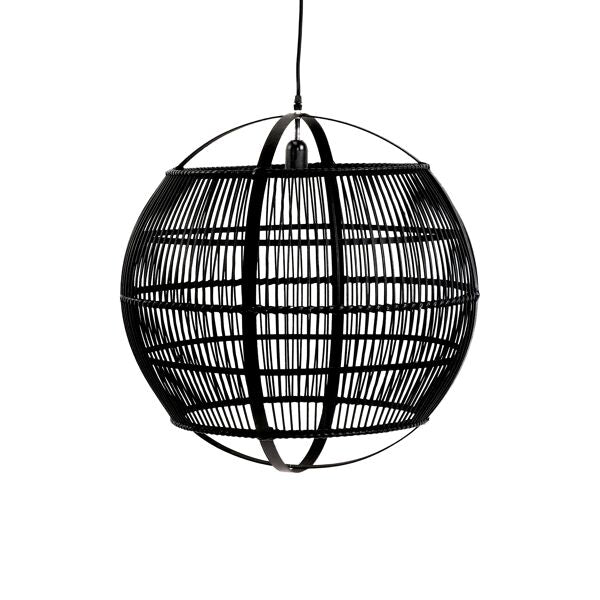 Hanglamp hanglamp - bamboe - DIA 59 H 63cm Zwart - Hanglamp - Pomax - livinglovely.nl