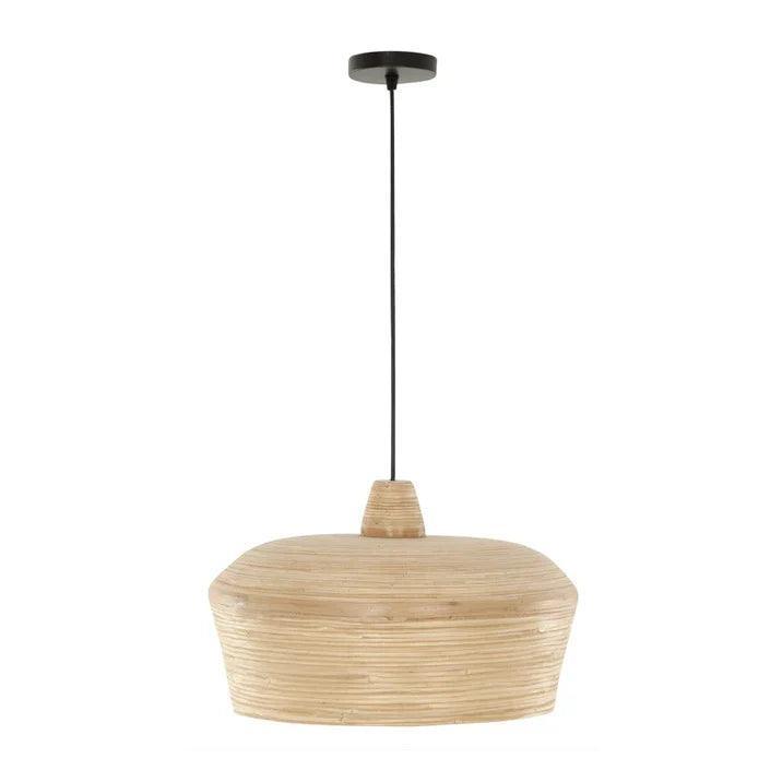 Hanglamp Kuala Lumpur Small van MUST Living, ronde gevlochten bamboe kap in naturel