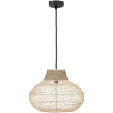 Hanglamp Las Dalias Large van MUST Living in naturel, pitrit, volledig in beeld op een neutrale achtergrond