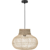 Hanglamp Las Dalias Small van MUST Living in naturel, pitrit, volledig in beeld op een neutrale achtergrond