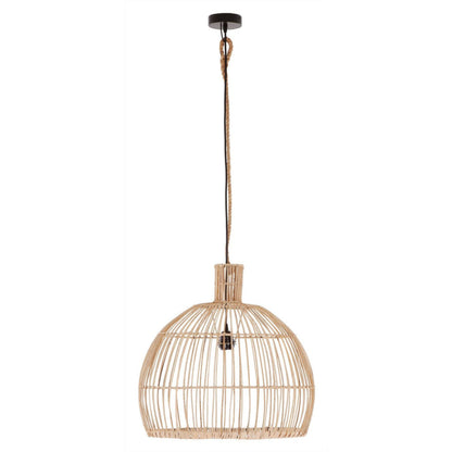 Las Salinas Large van MUST Living, naturel hanglamp met warme lichtdoorlatende vlechtstructuur