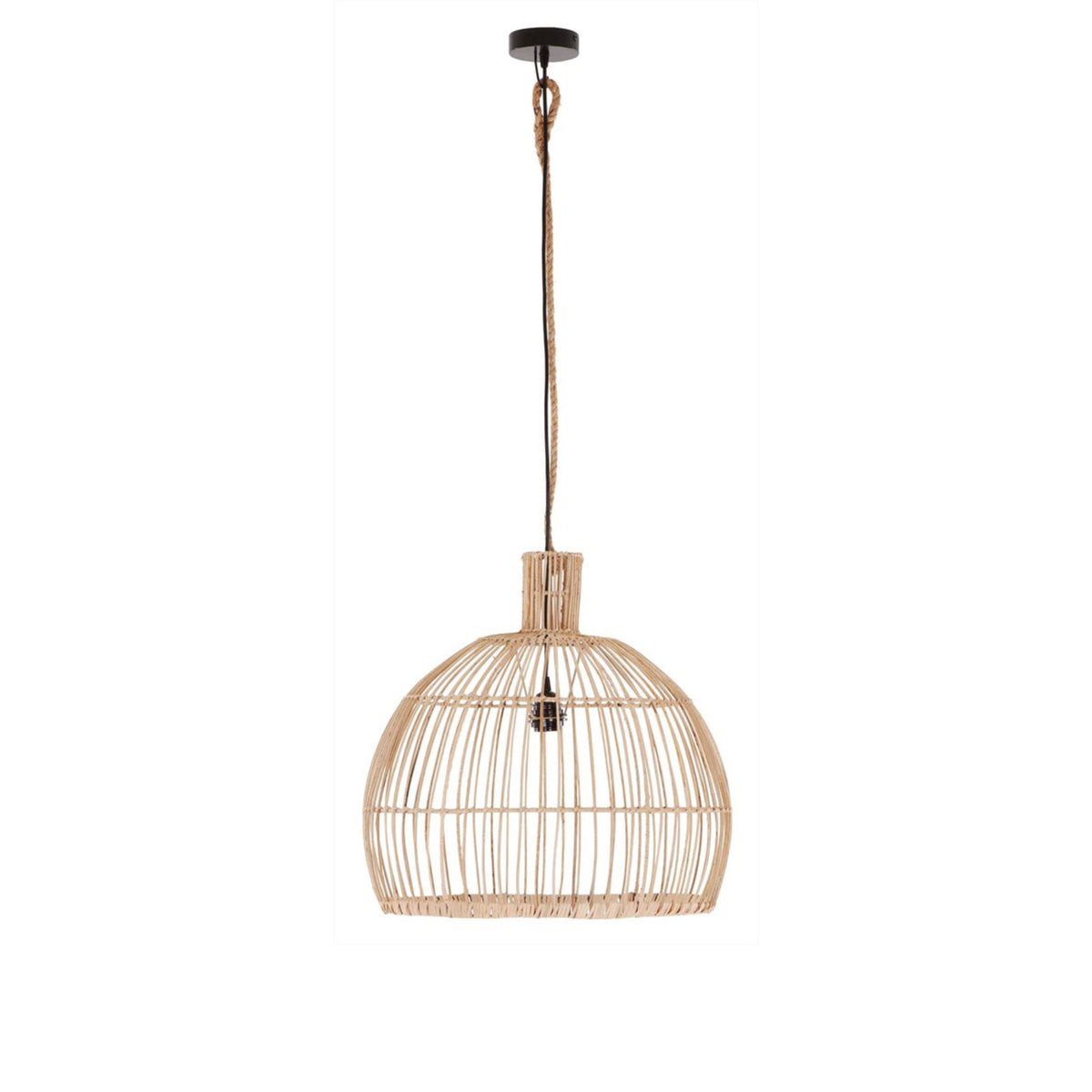 Las Salinas Small van MUST Living, hanglamp van 40 cm doorsnede in warm naturel met zichtbare structuur