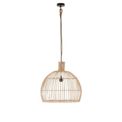 Las Salinas Small van MUST Living, hanglamp van 40 cm doorsnede in warm naturel met zichtbare structuur