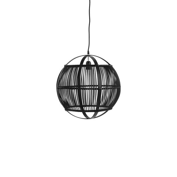 Hanglamp Mekong Bamboe dia 31cm Zwart - Hanglamp - Pomax - livinglovely.nl