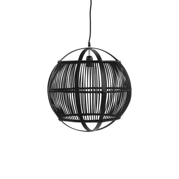 Hanglamp Mekong Bamboe dia 46,5cm Zwart - Hanglamp - Pomax - livinglovely.nl
