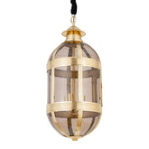 Hanglamp Mikk L - 39x39x93 cm - Glas - Messing PTMD - Hanglamp - PTMD - livinglovely.nl