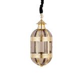 Hanglamp Mikk S - 31x31x71 cm - Glas - Messing PTMD - Hanglamp - PTMD - livinglovely.nl