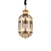 Hanglamp Mikk S - 31x31x71 cm - Glas - Messing PTMD - Hanglamp - PTMD - livinglovely.nl