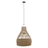 Hanglamp Pollenca Large van MUST Living, ronde hanglamp van gevlochten abaca in naturel
