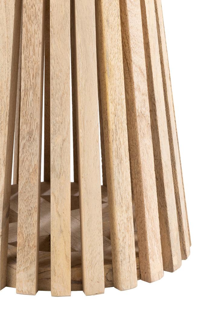 Hanglamp Rond Raffia Zwart/Naturel Large , Hanglamp , J-Line , livinglovely.nl