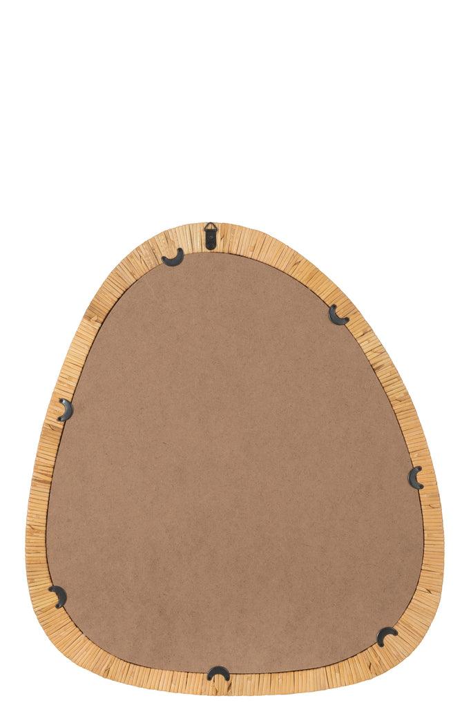 Hanglamp Rond Raffia Zwart/Naturel Large , Hanglamp , J-Line , livinglovely.nl