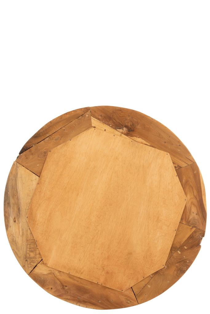 Hanglamp Rond Raffia Zwart/Naturel Large , Hanglamp , J-Line , livinglovely.nl