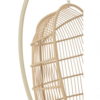 Hangstoel Egga Metaal/Koord Beige - Hangstoel - J-Line - livinglovely.nl