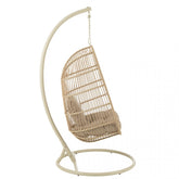 Hangstoel Egga Metaal/Koord Beige - Hangstoel - J-Line - livinglovely.nl