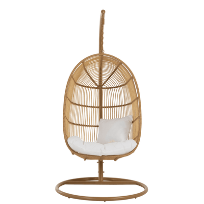 Hangstoel Ovaal Staal Naturel - Hangstoel - J-Line - livinglovely.nl