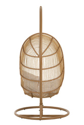 Hangstoel Ovaal Staal Naturel - Hangstoel - J-Line - livinglovely.nl