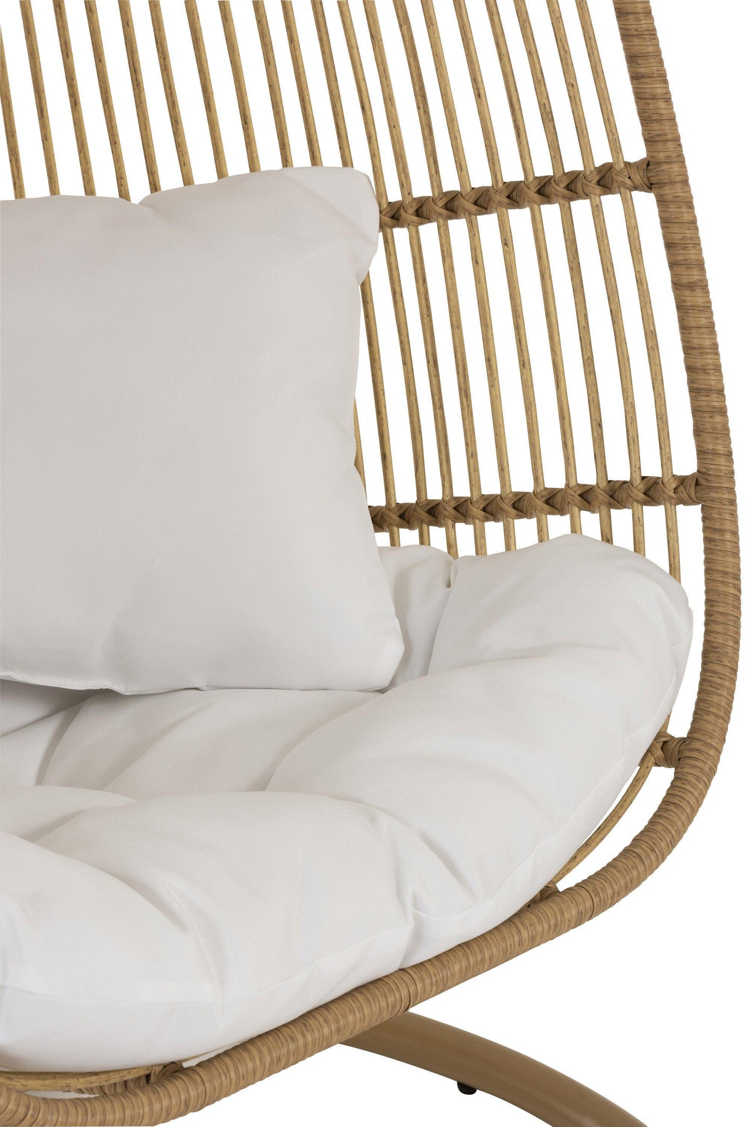 Hangstoel Ovaal Staal Naturel - Hangstoel - J-Line - livinglovely.nl