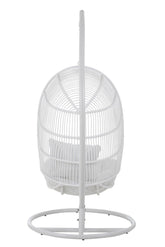 Hangstoel Ovaal Staal Wit - Hangstoel - J-Line - livinglovely.nl