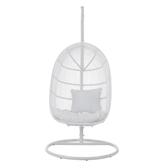 Hangstoel Ovaal Staal Wit - Hangstoel - J-Line - livinglovely.nl