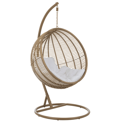 Hangstoel Rond Staal Naturel , Hangstoel , J-Line , livinglovely.nl