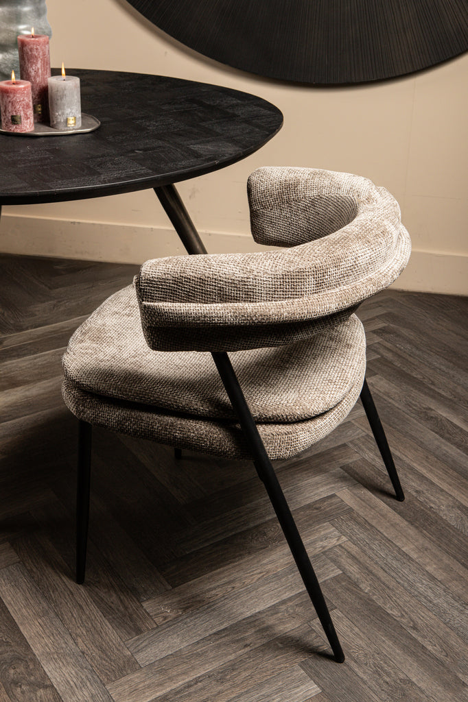 Helsinki eetkamerstoel Stone PTMD - Eetkamerstoel - PTMD - livinglovely.nl