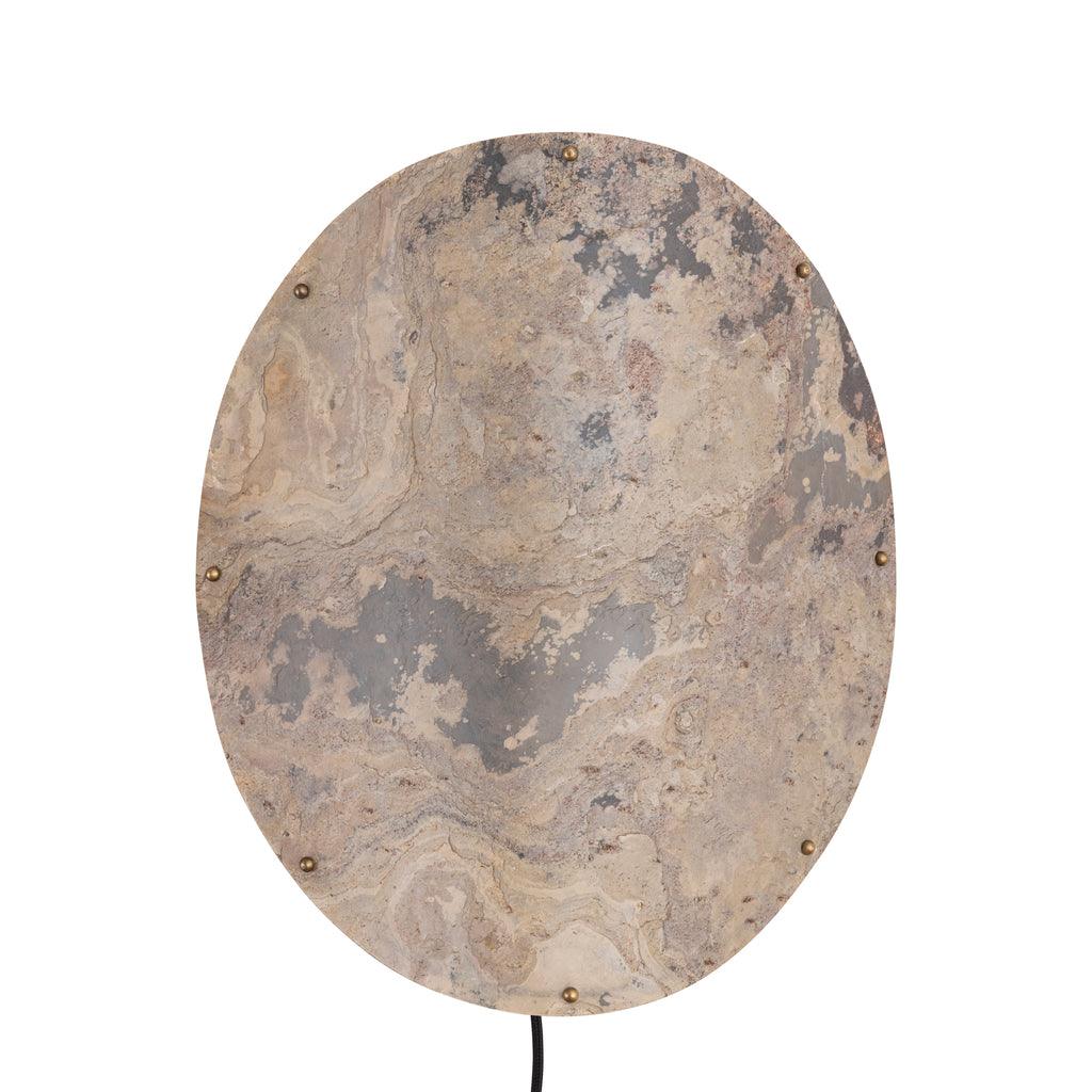 Hen Natural stone veneer wall lamp large PTMD - Wandlamp - PTMD - livinglovely.nl