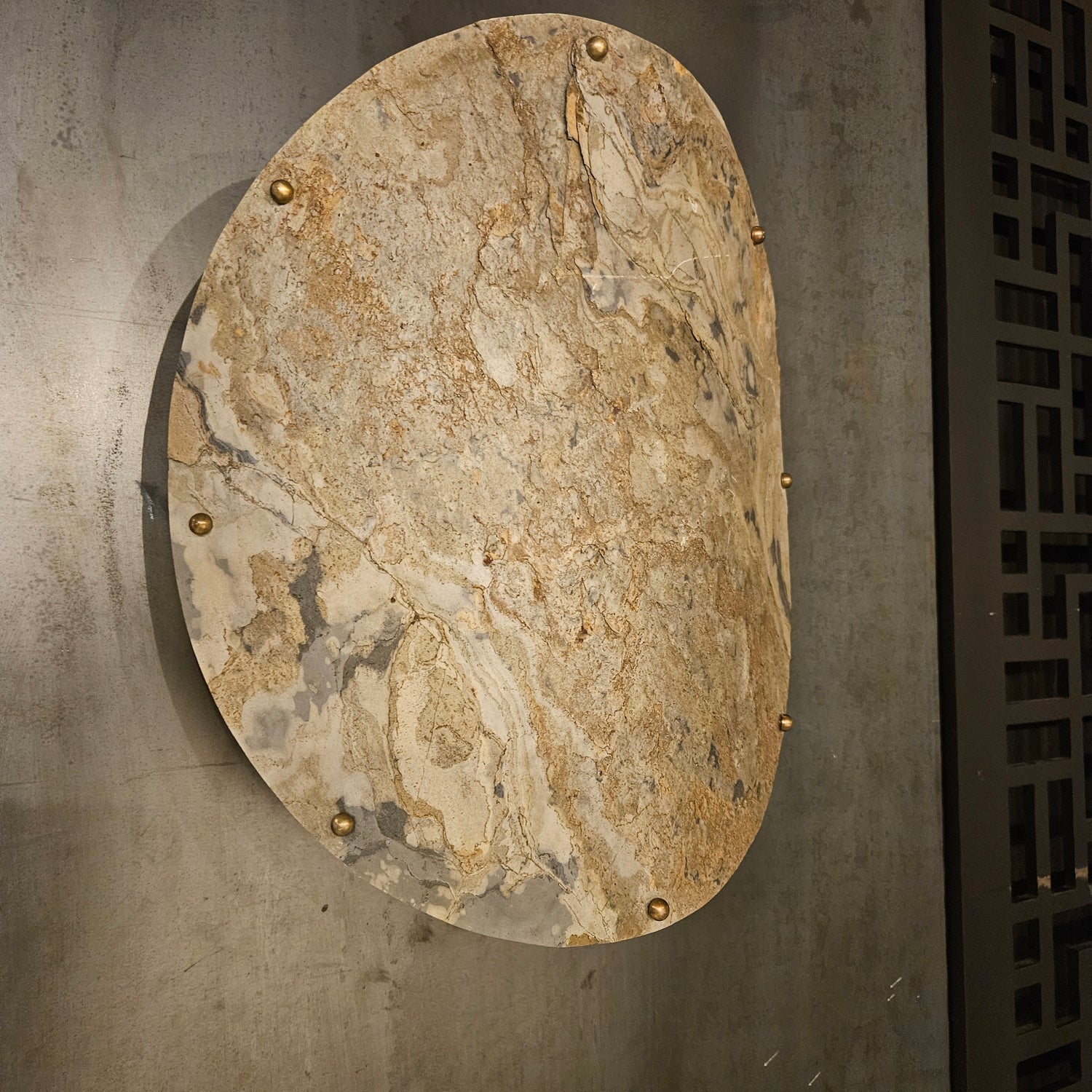 Hen Natural stone veneer wall lamp small PTMD - Wandlamp - PTMD - livinglovely.nl