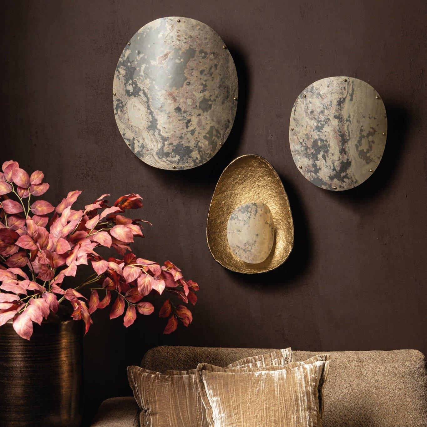 Hen Natural stone veneer wall lamp small PTMD - Wandlamp - PTMD - livinglovely.nl