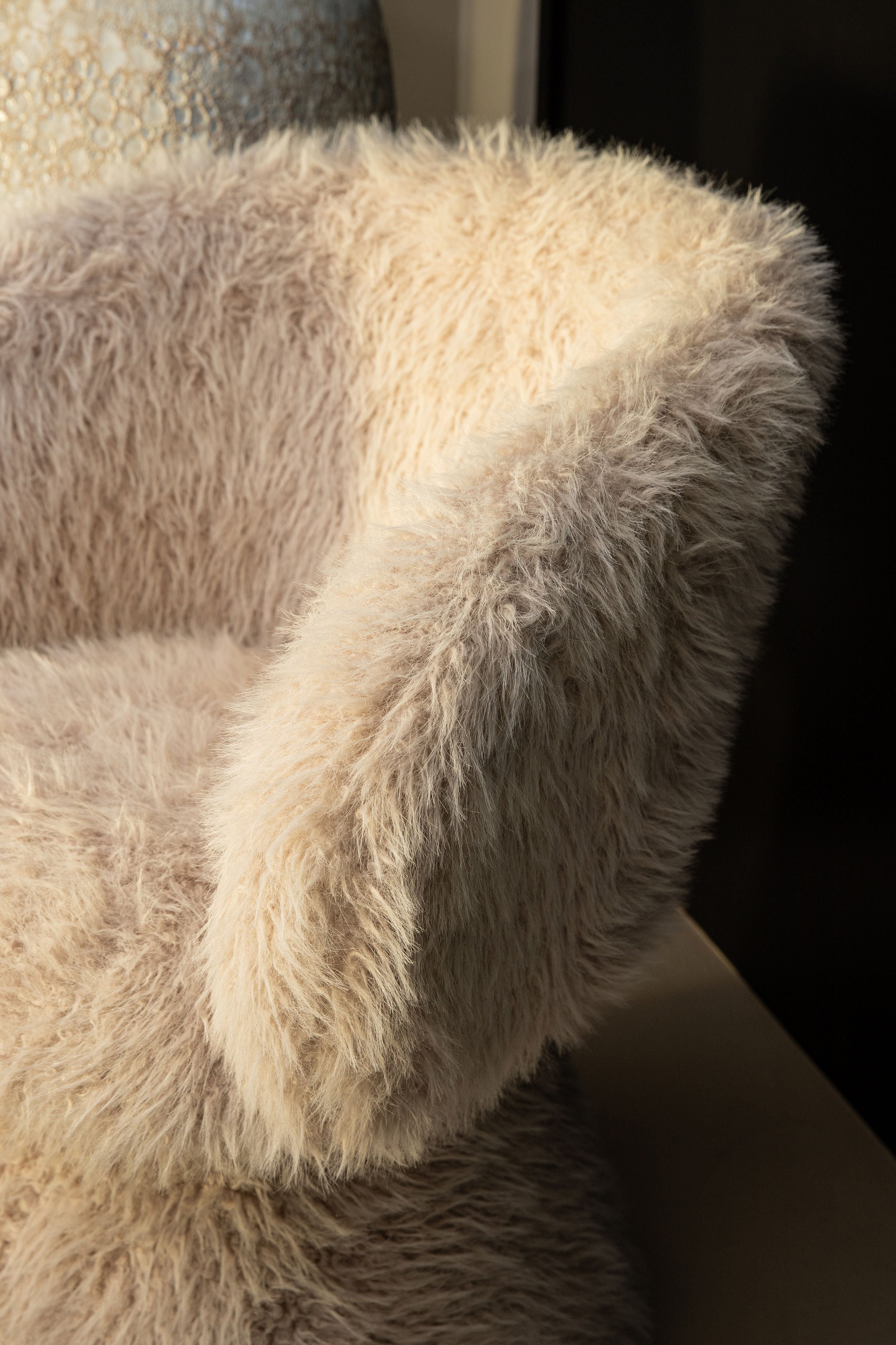 Hermes Beige Dining Chair Hair PTMD - Eetkamerstoel - PTMD - livinglovely.nl