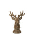 Decoratief hert van J-Line in taupe polyresin, 33cm hoog