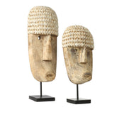 Het Cowrie Masker on Stand - Large , Ornament , Bazar Bizar , livinglovely.nl