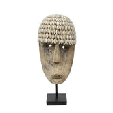 Het Cowrie Masker on Stand - Medium , Ornament , Bazar Bizar , livinglovely.nl