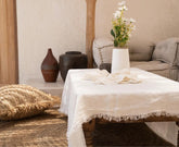 Het Linnen Tafelkleed - Wit - 150x200 - Tafelkleed - Bazar Bizar - livinglovely.nl