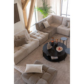 Hoekstuk Modulaire Sofa Donker Beige J-Line